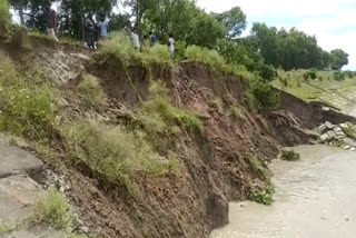 100 Meter Road Demolished due to River Erosion near Diamond Harbour