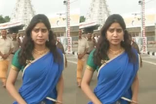 Jahnavi visit Tirupathi