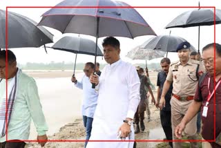 Minister Piyush Hazarika visited the Assam Arunachal border