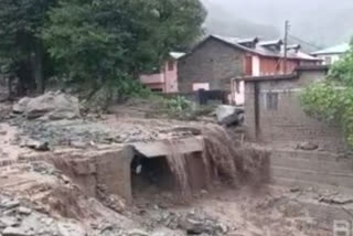 Cloudburst in Kangra district of Himachal