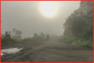 foggy morning in satara