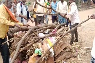 Protest for the cemetery in Bagalkote