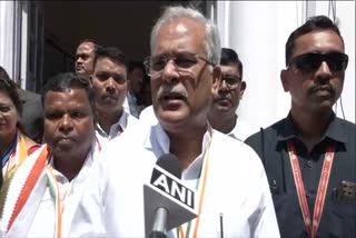 Bhupesh Baghel at congress halla bol rally