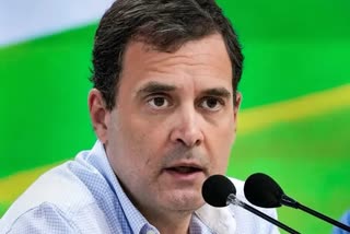 Rahul Gandhi Gujarat Visit Another setback to Congress with the resignation of Vishwanath Singh VaghelaEtv Bharat