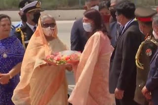 Bangladesh PM Sheikh Hasina arrives in India