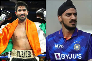 Vijender Singh Support Arshdeep Singh  Vijender Singh  Arshdeep Singh  Vijender Singh twitter  india vs Pakistan  Asia cup  ഏഷ്യ കപ്പ്  ഇന്ത്യ vs പാകിസ്ഥാന്‍  cyber attack against Arshdeep Singh  അര്‍ഷ്‌ദീപ് സിങ്  ഹര്‍ഭജന്‍ സിങ്  Harbhajan Singh  വിജേന്ദര്‍ സിങ്