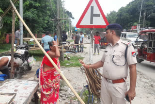 RPF dismantled several shops occupying railway land in Siliguri