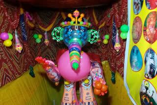 Bappa Statue made of Children Toys in Indore
