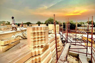 Fresh pics arrive from construction site of "Ram Temple" as works on full swing