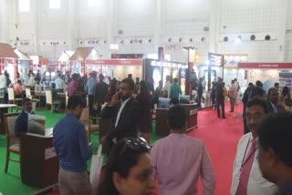 Ramoji Film City stall attracted attention in the travel and tourism fair at Ahmedabad