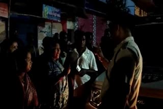 argument between police and women over dj vehicle in nayagarh