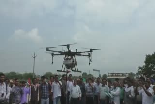 Drone demo shown to farmer