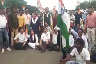 TMC Agitation at Durgapur against Moloy Ghatak House CBI Raid