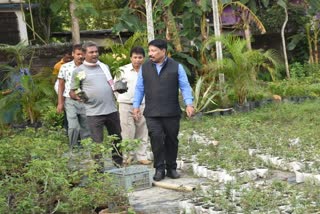 Minister Atul Bora visits Rajpriyam Nursery