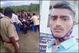 Young man drowns in Malaprabha river  Malaprabha river flood at Bagalkot  Heavy rain in Bagalkot  ಮಲಪ್ರಭಾ ರುದ್ರಾವತಾರಕ್ಕೆ ಬಾಗಲಕೋಟೆ ತತ್ತರ  ನದಿಯಲ್ಲಿ ಕೊಚ್ಚಿ ಹೋದ ಯುವಕ  ಪ್ರವಾಹದಿಂದಾಗಿ ನದಿ ದಡದ ನಿವಾಸಿಗಳು ಸಂಕಷ್ಟ  ಮಲಪ್ರಭಾ ನದಿಯ ಪ್ರವಾಹ  ಅಗ್ನಿಶಾಮಕ ತಂಡ ಶೋಧ ಕಾರ್ಯ  ಬಾಗಲಕೋಟೆಯಲ್ಲಿ ಭೀಕರ ಮಳೆ ತತ್ತರಿಸಿದ ಜನ