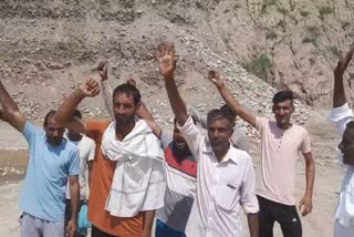 villagers protest in yamunanagar