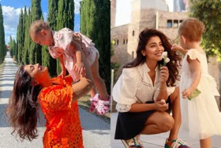 shriya saran with daughter radhakg