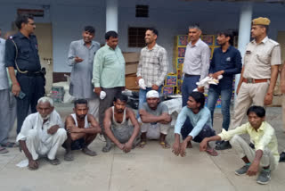 Raid on Explosive factory in Bharatpur, 6 arrested and explosive material seized