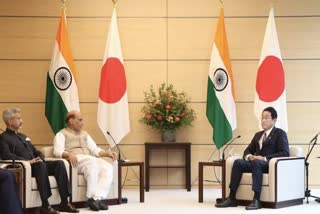 defence minister rajnath singh meets japan's pm fumio kishida in tokyoEtv Bharat