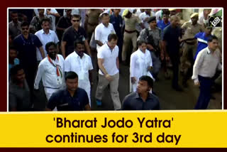 Tamil Nadu: Congress begins its third day of 'Bharat Jodo Yatra'