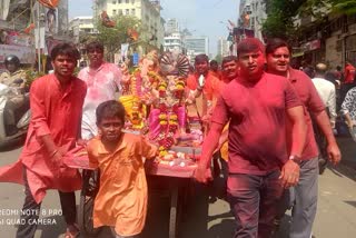 Ganesh immersion in Mumbai