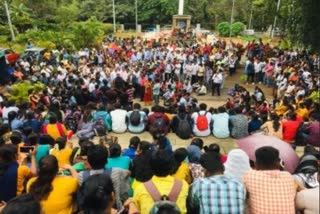 Protest against the construction of Ganesh temple