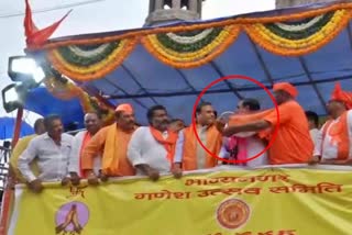 security breach in Assam CM rally a political worker tried to break mike in Stage in Hyderabad