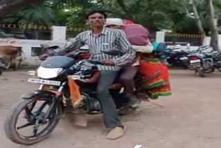 Panna Dead body on Bike