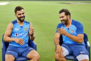 BCCI shared Rohit and Virat video  Rohit Sharma took Virat Kohli interview  captain Rohit interviewed former skipper Kohli  BCCI ने शेयर किया रोहित और विराट का वीडियो  रोहित शर्मा ने लिया विराट कोहली का इंटरव्यू  कप्तान रोहित ने किया कोहली का इंटरव्यू  virat kohli international century