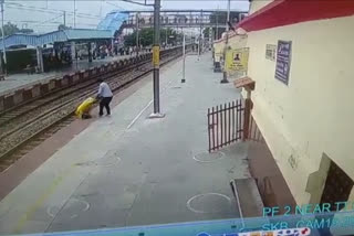 Woman Stuck On Railway Track