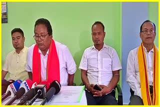 Press conference of Dimasa tribe in Dima Hasao