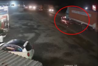 Container and car accident