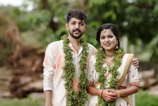 palthu janwar director sangeeth p rajan  director sangeeth p rajan  palthu janwar  sruthy suresh  karikku actress sruthy suresh  sangeeth p rajan weds sruthy suresh  കരിക്ക് വെബ് സീരീസ്  പാൽതു ജാൻവർ  പാൽതു ജാൻവർ സംവിധായകന്‍ വിവാഹിതനായി  സംഗീത് പി രാജന്‍  ശ്രുതി സുരേഷ്