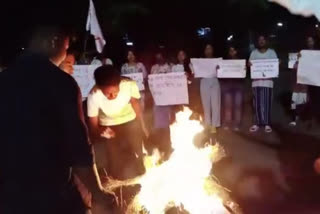 aasu protest in front of bvfcl at namrup