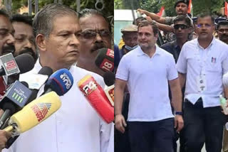 Rahul gandhi meets vizhinjam strikers  bharat jodo yatra  വിഴിഞ്ഞം സമരക്കാരുമായി കൂടിക്കാഴ്‌ച നടത്തി രാഹുല്‍  ലത്തീൻ അതിരൂപത വികാരി  ലത്തീൻ അതിരൂപത വികാരി യൂജിൻ  കോൺഗ്രസ് നേതാവ് രാഹുൽ ഗാന്ധി  Congress leader Rahul Gandhi