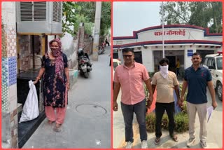 पुलिस की गिरफ्त में आरोपी