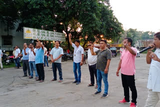 Labour union protest in Namrup