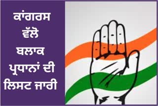 Punjab Pradesh Congress announced 17 more block presidents