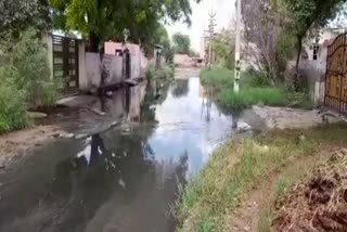 Waterlogging in Sotai village of Ballabhgarh