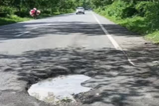 Poor condition of NH in Kaziranga