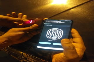 Bengaluru police is using fingerprint scanner to prevent crimesEtv Bharat