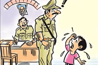 Child complains to mother in Sitamarhi