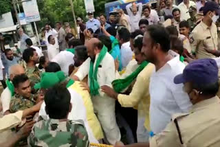 Tension in Amaravati farmers padayatra