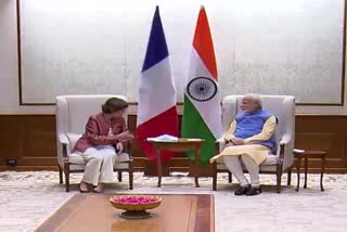 Foreign Minister of France meeting with Prime Minister Modi