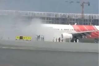 SMOKE DETECTED IN ENGINE OF AIR INDIA EXPRESS FLIGHT