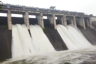 Four gates of Patratu Dam opened