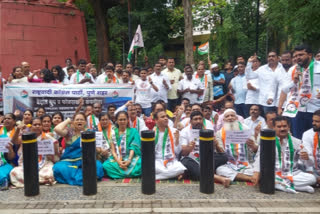 Vedanta project Controversy : NCP stage protest against Shinde government