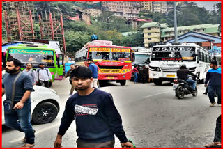 Bus not sent on Shimla Mahunag route.