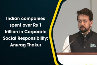 Indian companies spent over Rs 1 trillion in Corporate Social Responsibility: Anurag Thakur