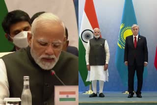 PM Narendra Modi at the SCO Summit in Uzbekistan's Samarkand